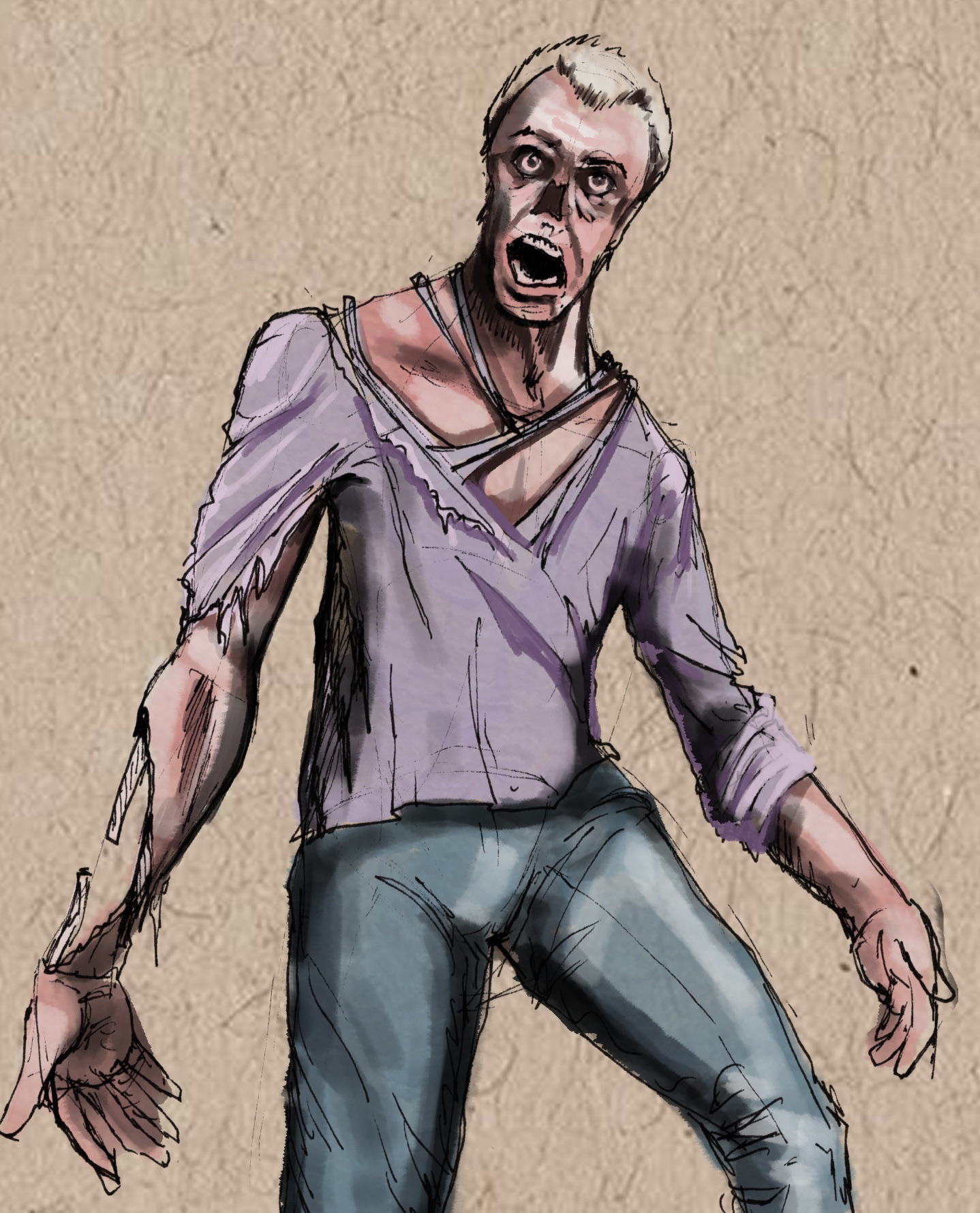 Exploring Zombie Art: From Sketch to Color – Break The Static #10