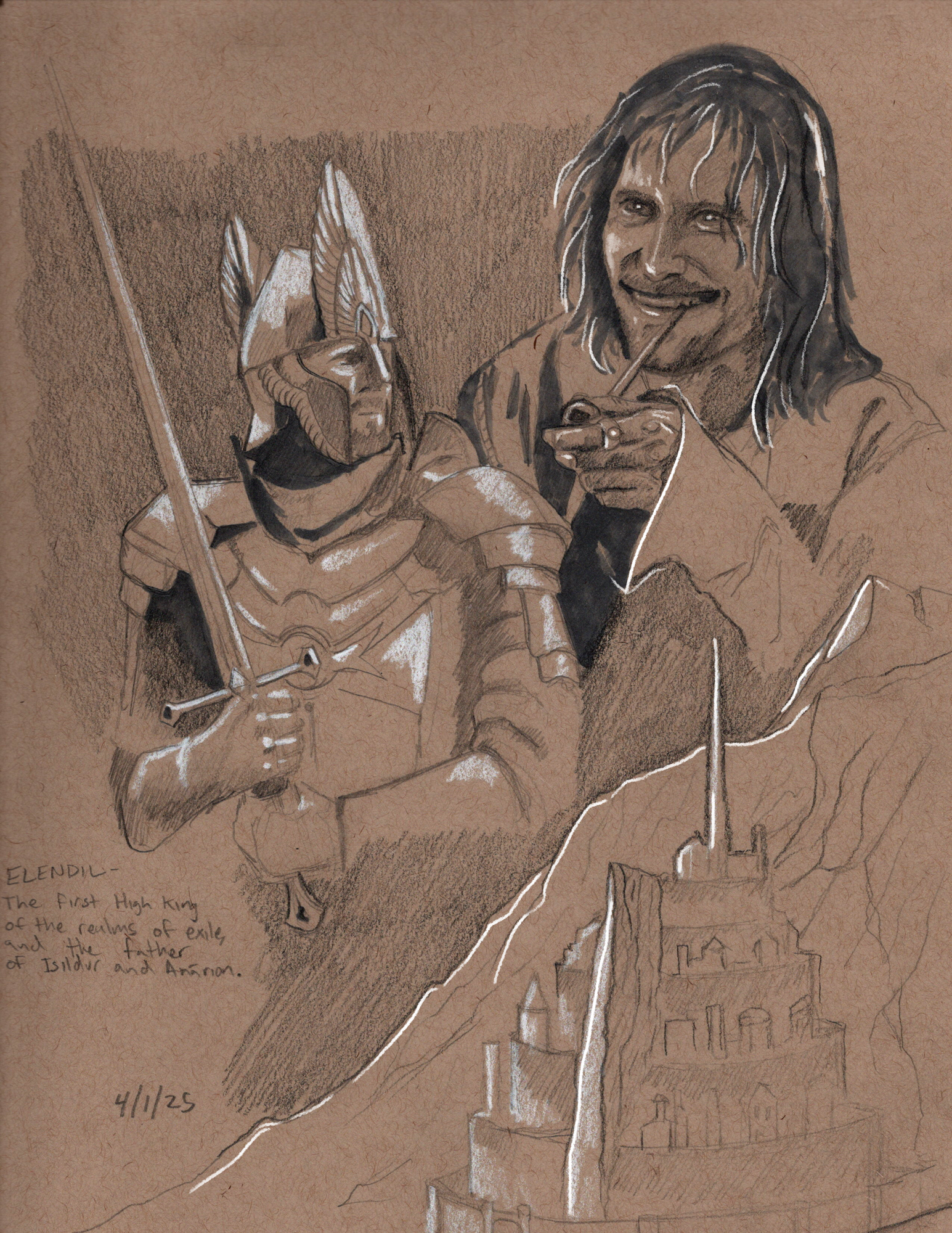 Sketchbook Inspirations: Toned Paper Drawings – Break the Static #14