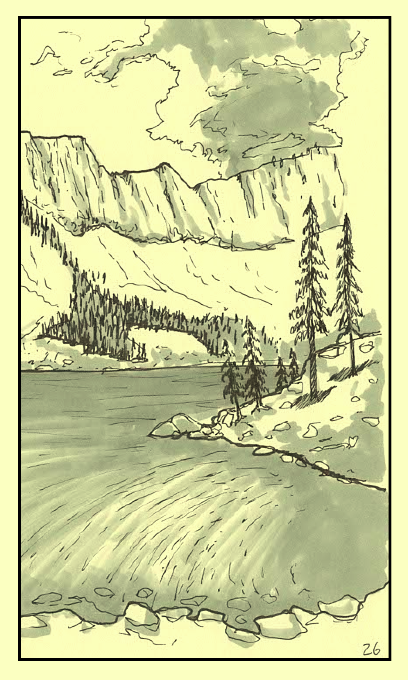 Sketchbook Insights: Drawing Inspiration from Lake Katherine Hike