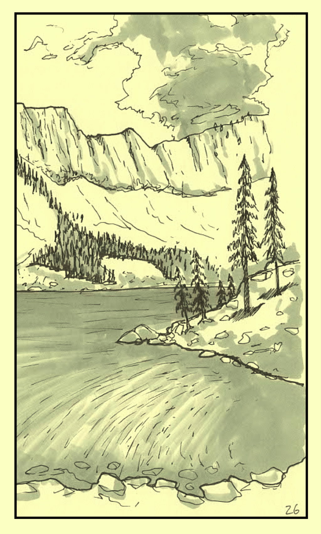 Sketchbook Insights: Drawing Inspiration from Lake Katherine&nbsp;Hike